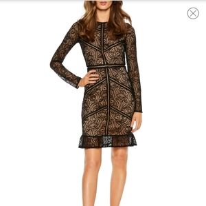 BARDOT Sasha Long-Sleeve Lace Cocktail Dress (SZ6)